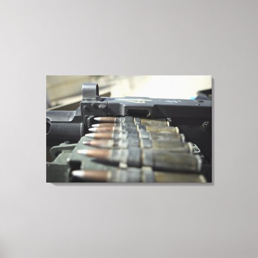 Pistolen van vijftig kaliber-machines canvas afdruk (Voorkant)