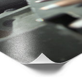 Pistolen van vijftig kaliber-machines foto afdruk (Hoek)