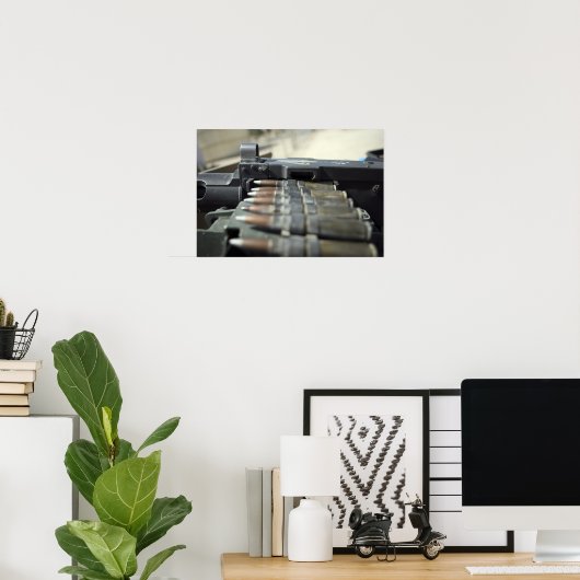 Pistolen van vijftig kaliber-machines poster (Thuiskantoor)