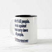 Pistolen Vermoord de Mok van mensen niet (Voorkant links)