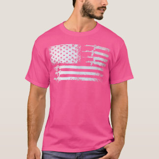 Pistolen Vlag Verontwaardigd als Veteranenjagers T-shirt