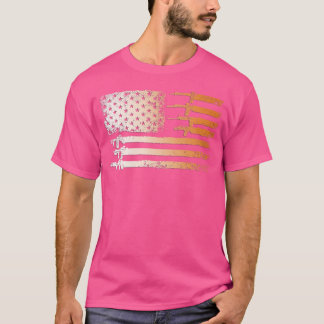 Pistolen Vlag Verontwaardigd als Veteranenjagers T-shirt