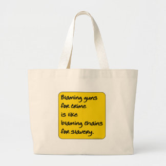 Pistolen voor criminaliteit grote tote bag