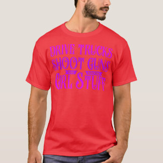 Pistolen voor het afschieten van vrachtwagens die t-shirt