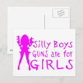 PISTOLEN VOOR MEISJES BRIEFKAART (Voorkant / Achterkant)