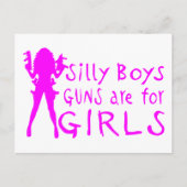 PISTOLEN VOOR MEISJES BRIEFKAART (Voorkant)