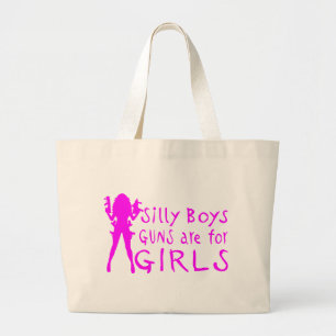 PISTOLEN VOOR MEISJES GROTE TOTE BAG
