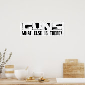 Pistolen wat er nog meer is? poster (Keuken)