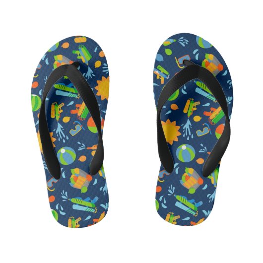 Pistolen waterballonnen zomer kinder patroon kinder teenslippers (Voetbed)