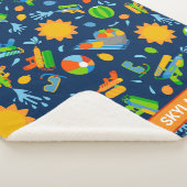 Pistolen waterballonnen zomer kinder patroon sherpa deken (3/4)