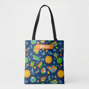 Pistolen waterballonnen zomer kinder patroon tote bag