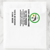 PISTOLEN WELCOME RECHTHOEKIGE STICKER (Tas)