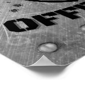 Pistolen zijn voor defensie en niet voor overtredi poster (Hoek)