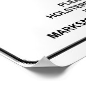 Pistolen zijn welkom in gebouwen poster (Hoek)