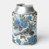 Pistols  Bloemen in Blauw Blikjeskoeler (Blikje Voorkant)