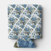 Pistols  Bloemen in Blauw Blikjeskoeler (Achterkant)