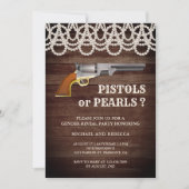 Pistols of Parels Geslacht Onthullen Partij Kaart (Voorkant)