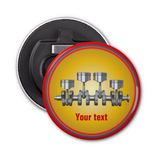 Piston Crankshaft Button Flesopener (Voorkant)