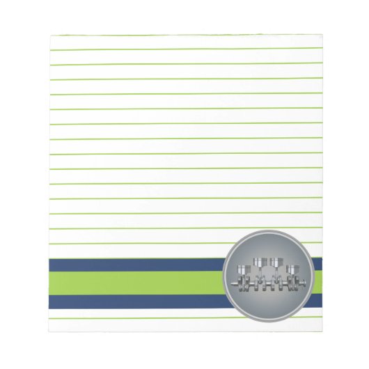 Piston Crankshaft Notitieblok (Voorkant)