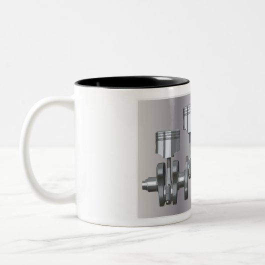 Piston Crankshaft Tweekleurige Koffiemok (Links)