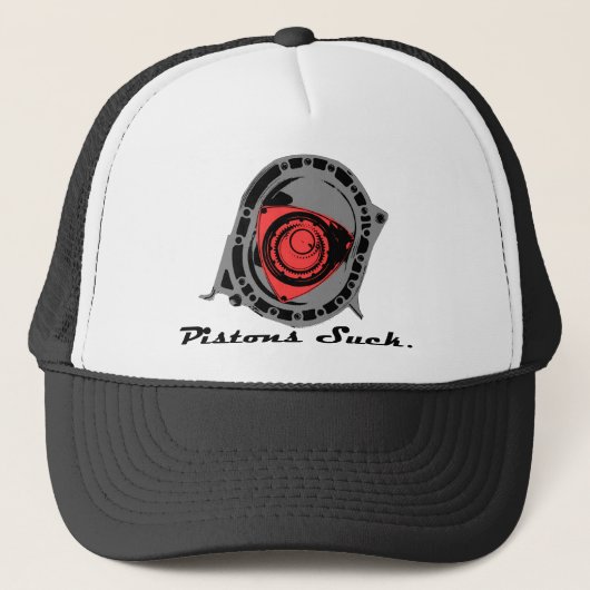 Pistons Suck Trucker Pet (Voorkant)