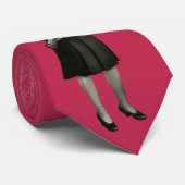 Pistool 1950s Era  Gal Rifle Roze Mode Stropdas (Opgerold)