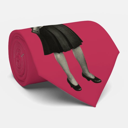  Pistool 1950s Era  Gal Rifle Roze Mode Stropdas (Opgerold)