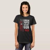 Pistool 2a Pro Pistool Papa Joke T-shirt (Voorkant volledig)
