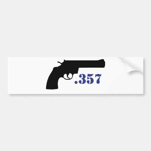 **PISTOOL 357** BUMPERSTICKER (Voorkant)