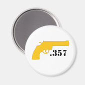 **PISTOOL 357** MAGNEET (Voorkant / Achterkant)