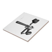 Pistool 4 tegeltje (Zijkant)