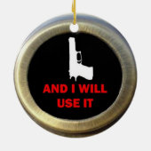 Pistool Advocate Keramisch Ornament (Achterkant)