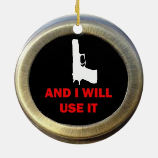 Pistool Advocate Keramisch Ornament (Achterkant)