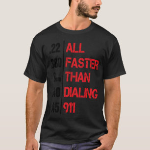 Pistool alles sneller dan kiezen 911 Unique T-shirt