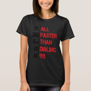 Pistool alles sneller dan kiezen 911 Unique T-shirt