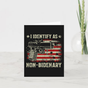 Pistool American Flag Funny Ik Identificeer Als Ni Kaart