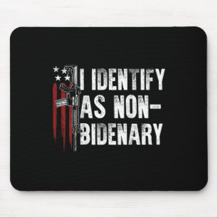 Pistool American Flag I Identificeer als niet-bina Muismat