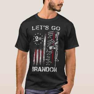Pistool-Amerikaanse vlagpatriotten Laten we gaan B T-shirt