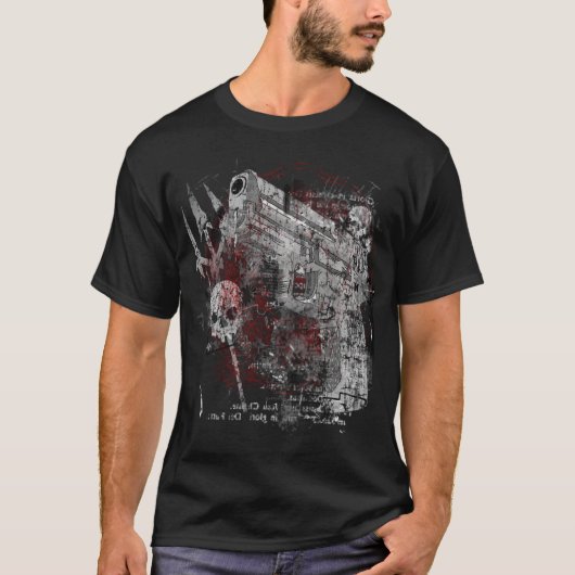 Pistool Baby Gone t shirt (Voorkant)