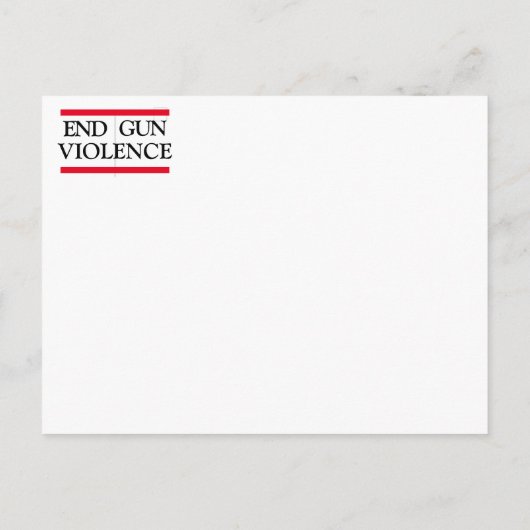 Pistool beëindigen briefkaart (Achterkant)