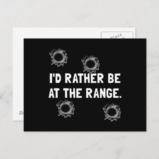 Pistool bereik briefkaart (Voorkant / Achterkant)