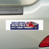 Pistool-besturing Bumpersticker (Op auto)