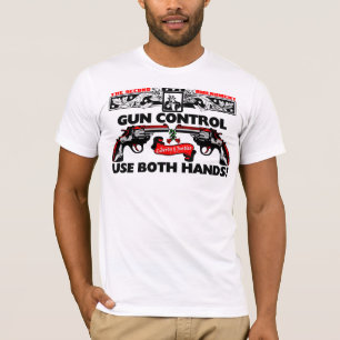 Pistool: besturing: Gebruik beide handen! T-shirt