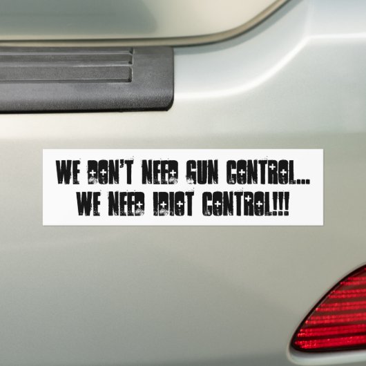 Pistool Bumpersticker (Op auto)