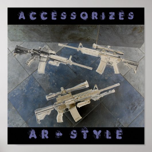 pistool collectie 097, A C E S O R I ... Poster (Voorkant)