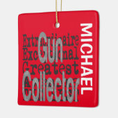 Pistool Collector Extraordinaire CUSTOM Keramisch Ornament (Links)