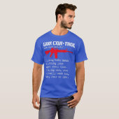 Pistool Control Definition AR15 Eigenaars Pistool T-shirt (Voorkant volledig)