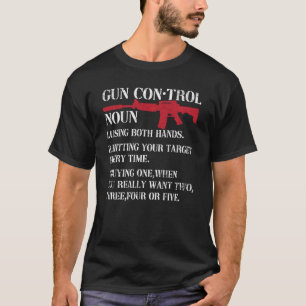 Pistool Control Definition Funny Pistool Eigenaar  T-shirt