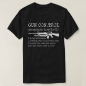 Pistool Control Definition Funny Pistool T-shirt (Design voorkant)