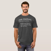 Pistool Control Dictionary Definition Pro Pistool T-shirt (Voorkant volledig)